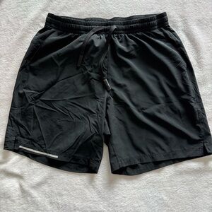 Bearbottom Athletic Shorts Black Unlined Quick-Dry Fabric Size L 7” per tag